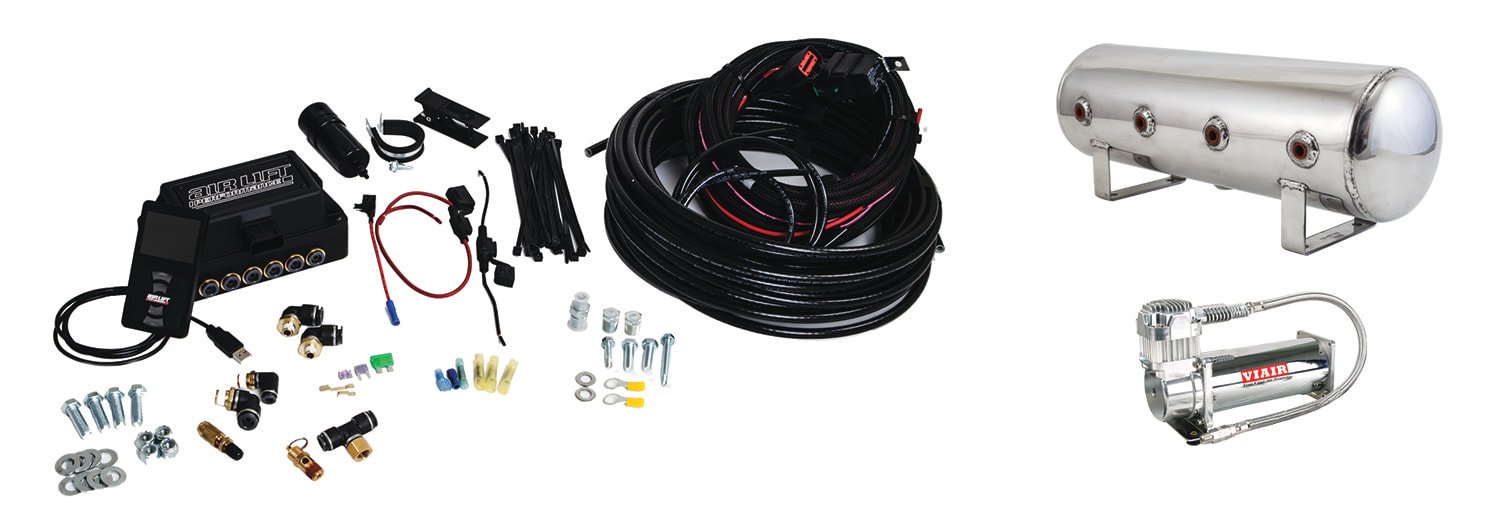 Air Lift 3P (1/4″ Air Line, 2.5 Gallon Polished Tank, VIAIR 444C Compressor)