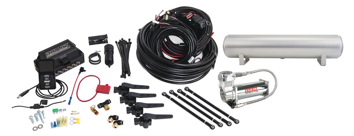 Air Lift 3H (3/8″ Air Line, 4 Gallon 5-Port Tank, VIAIR 444C Compressor)